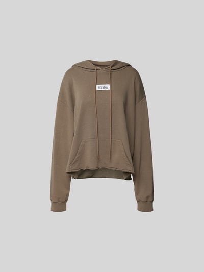 MM6 Maison Margiela Hoodie mit Label-Detail Dunkelgruen 2