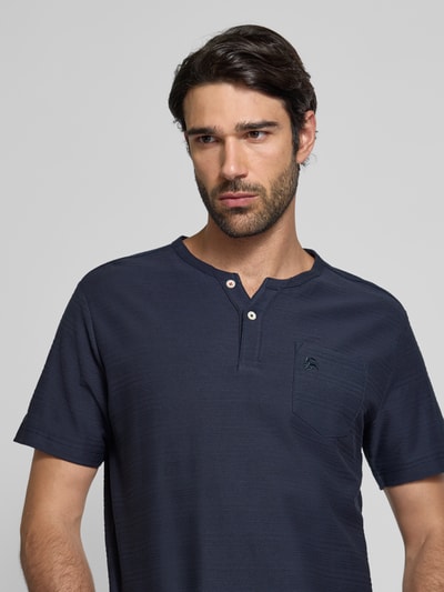 Lerros T-Shirt mit Brusttasche und Label-Stitching Modell 'SERAFINO' Black 3