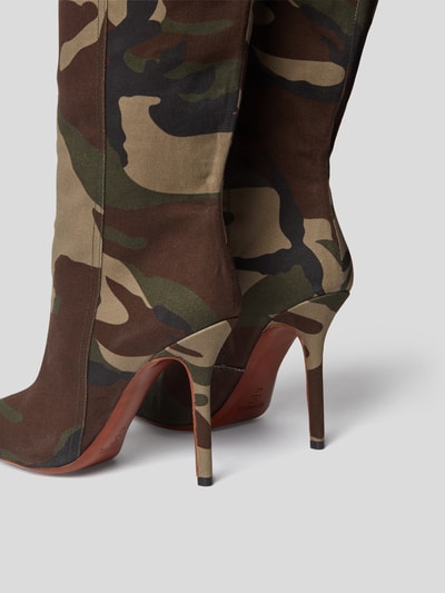 VETEMENTS Overknees mit Cargotaschen Grün 3