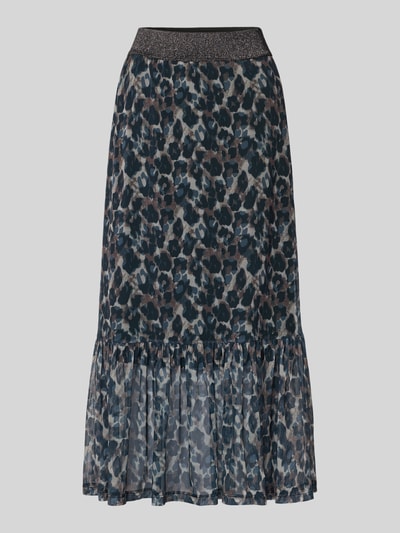 Christian Berg Woman Midirock mit Effektgarn Cognac 2