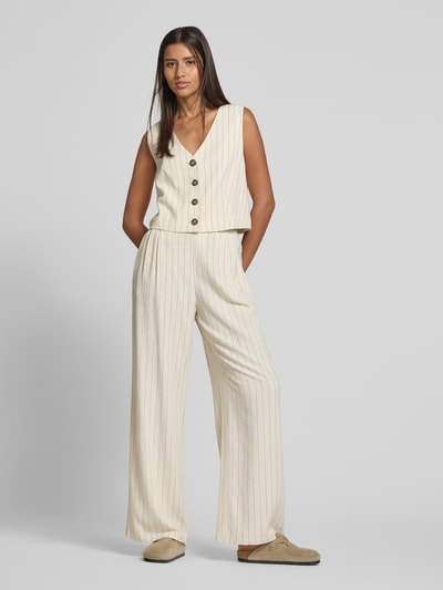 Jake*s Casual Weste aus Viskose-Mix mit Leinen-Anteil Flanell 1