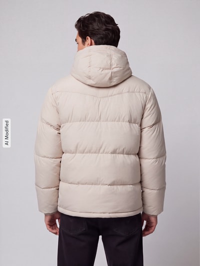 Levi's® kurtka pikowana o kroju regular fit z odpinanym kapturem Beżowy 5