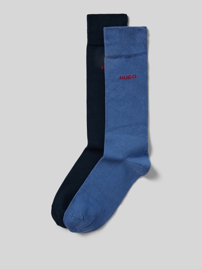 HUGO Socken mit Label-Print im 2er-Pack Blau 1