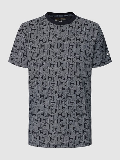 Christian Berg Men T-shirt met all-over print Marineblauw - 2