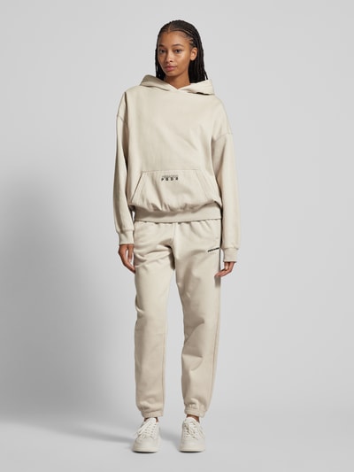 Pegador Oversized hoodie met labelprint, model 'NISA' Beige - 1