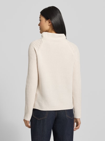 monari Strickpullover mit Stehkragen Ecru 5