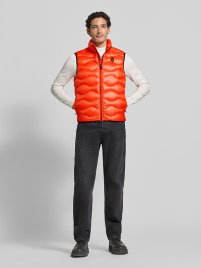 Blauer USA Steppweste mit Zweiwege-Reißverschluss Modell 'DANNY' Orange 1