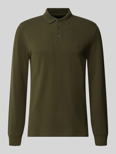 Polo Ralph Lauren Slim Fit Pullover aus Baumwoll-Mix Oliv 1