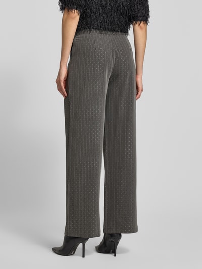 FREE/QUENT Stoffen broek met Franse steekzakken, model 'WIDY' Donkergrijs - 5