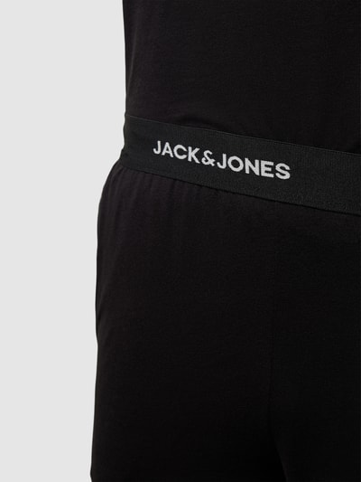 Jack & Jones Pyjama met labeldetail, model 'BASIC' Zwart - 2