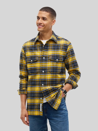 Tommy Hilfiger Regular Fit Freizeithemd aus reiner Baumwolle Marine 4