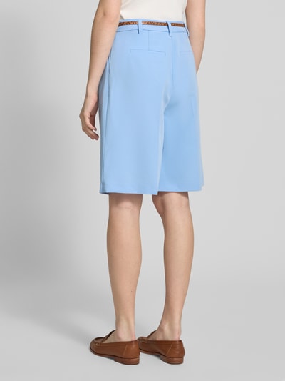 Christian Berg Woman Bermudas mit Eingrifftaschen und Gürtel Hellblau 5