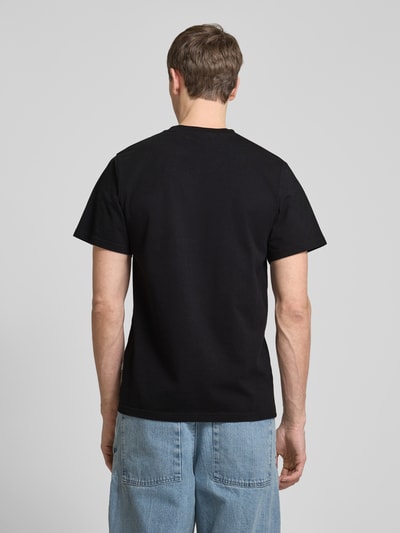 Forét T-Shirt mit Label-Print Modell 'AMBER' Black 5