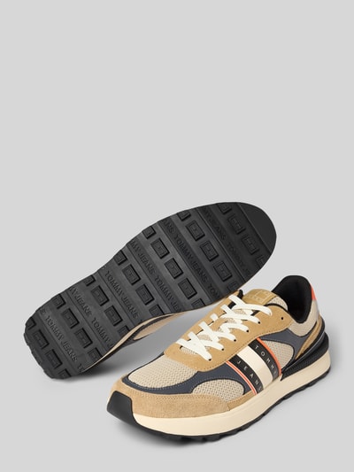 Tommy Jeans Lage sneakers met suède, model 'TECHNICAL RUNNERS' Beige - 4