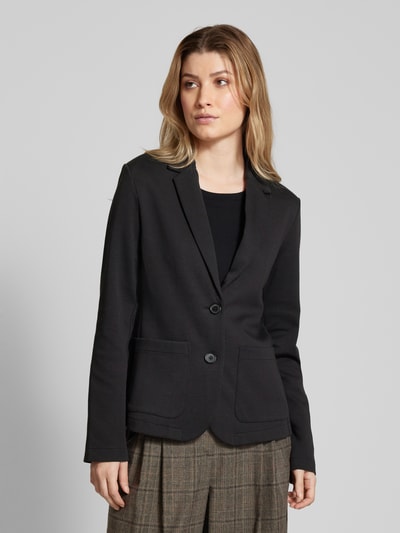 Marc O'Polo Regular fit blazer met elegante touch Zwart - 4