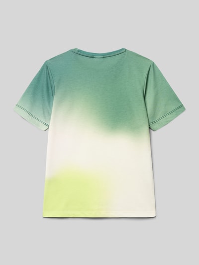 Produktfoto, Regular Fit T-shirt met katoen van s.Oliver RED LABEL, kleurverloop look, korte mouw, ronde hals, tennis-patch