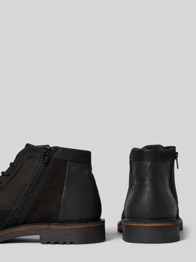 bugatti Schnürstiefel mit Logo-Print Modell 'Seve' Black 2