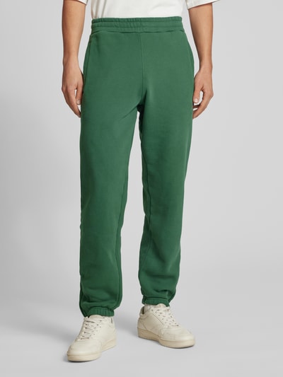 BLKVIS Sweatpants met labeldetails, model 'SCRIPT' Flessengroen - 4