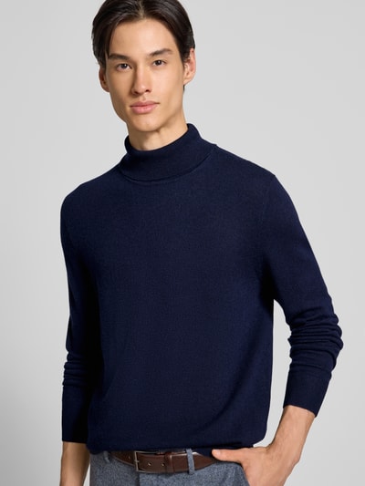 Christian Berg Men Rollkragenpullover aus Wolle-Kaschmir-Mix Marine 3