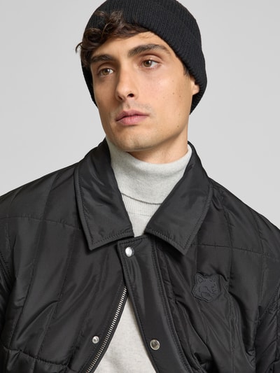 MAISON KITSUNE Steppjacke mit Kentkragen Black 3