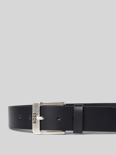 BOSS Leren riem met doornsluiting, model 'JEMIO' Zwart - 2