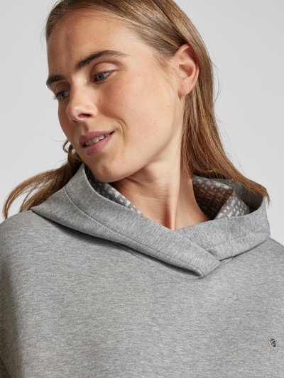 BOSS Hoodie met extra brede schouders, model 'Erkunden' Lichtgrijs gemêleerd - 3