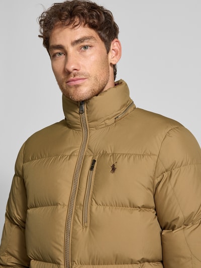 Polo Ralph Lauren Kurtka puchowa z wyhaftowanym logo Khaki 3