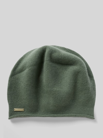 Seeberger Muts van puur kasjmier Olijfgroen - 1