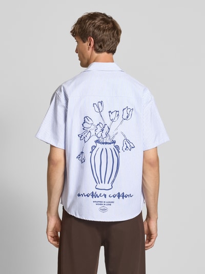 ANOTHER COTTON LAB Oversized Freizeithemd mit Brusttasche Hellblau 4