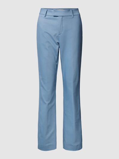 MOS MOSH Spodnie materiałowe z poszerzaną nogawką w jednolitym kolorze model ‘ELLEN NIGHT’ Szaroniebieski 2