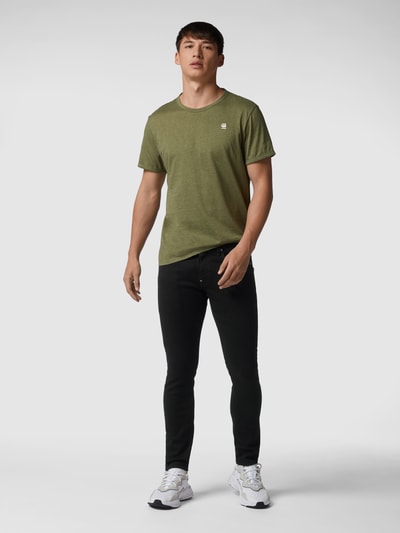 G-Star Raw Skinny fit jeans met labelpatch  Zwart - 1