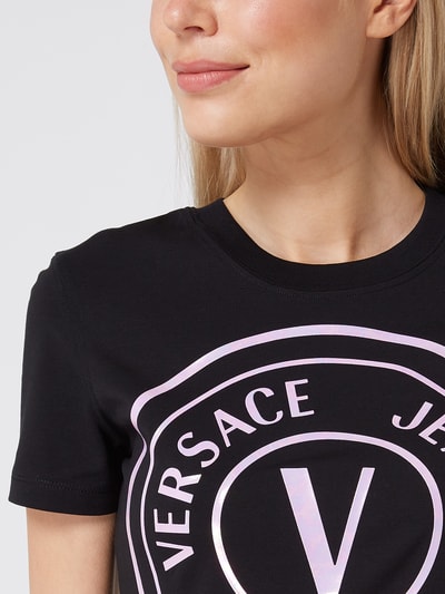 Versace Jeans Couture T-Shirt mit Logo-Print  Black 3