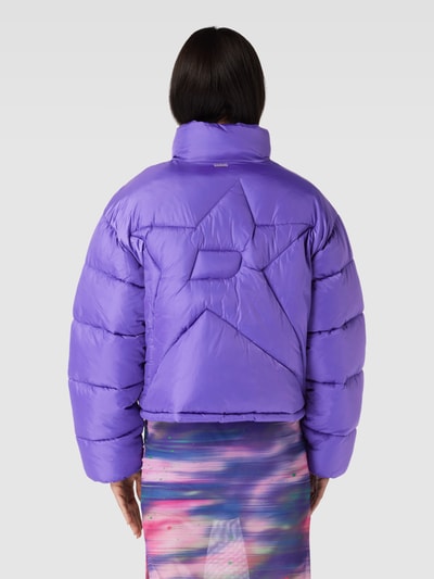 Review Kurtka puffer z wysokim kołnierzem Różowy 5