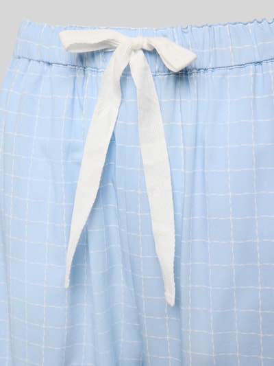 CCDK Copenhagen Spodnie od piżamy o kroju relaxed fit z tunelem model ‘Nicola’ Jasnoniebieski 2