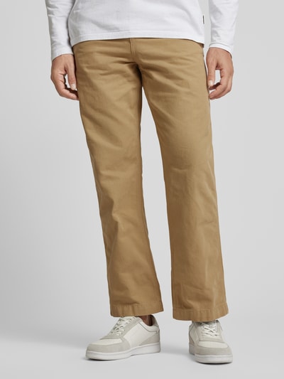 Lacoste Straight leg broek met achterzakken Beige - 4