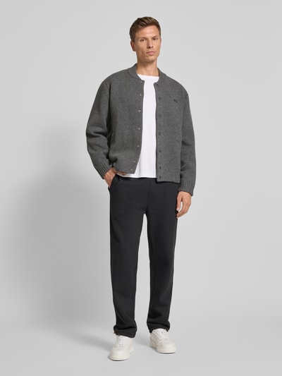 Lacoste Kurtka z dzianiny o kroju regular fit z mieszanki wełny Średnioszary 1