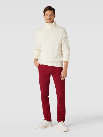 BOSS Orange Slim fit chino met achterzakken Rood - 1