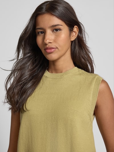 Jake*s Collection Stricktop mit Rundhalsausschnitt Schilf 3