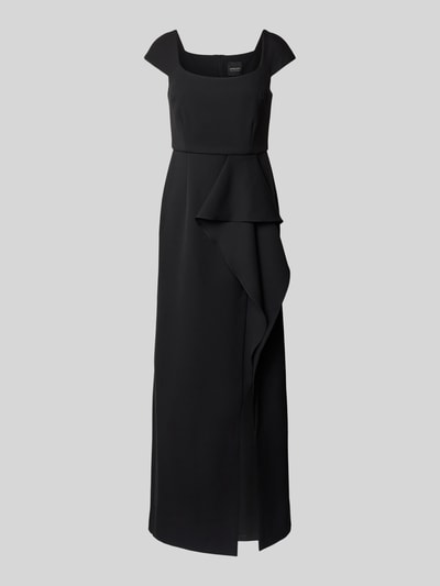 Marc Cain Maxikleid mit Volants und Gehschlitz Black 2