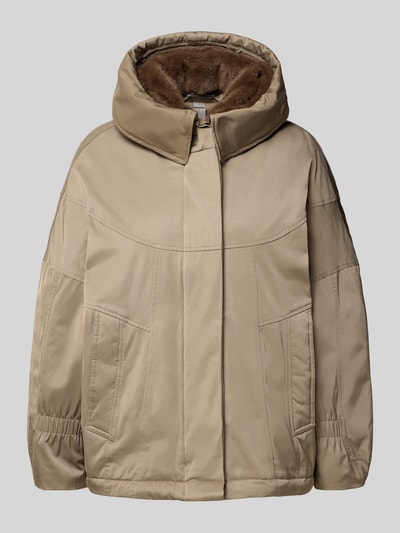 Blonde No. 8 Jacke mit Kunstfell und Eingrifftaschen Taupe 2
