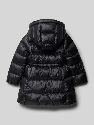 Polo Ralph Lauren Kids Relaxed fit gewatteerd jack met capuchon, model 'Celia' Zwart - 3