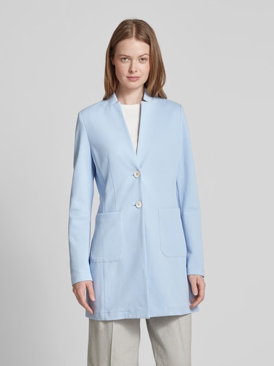 WHITE LABEL Longblazer mit Stehkragen Bleu 4