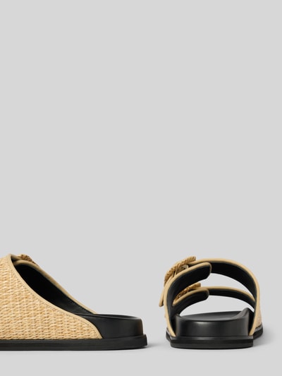 BOSS Slides mit Label-Detail Modell 'Freyah' Beige 2