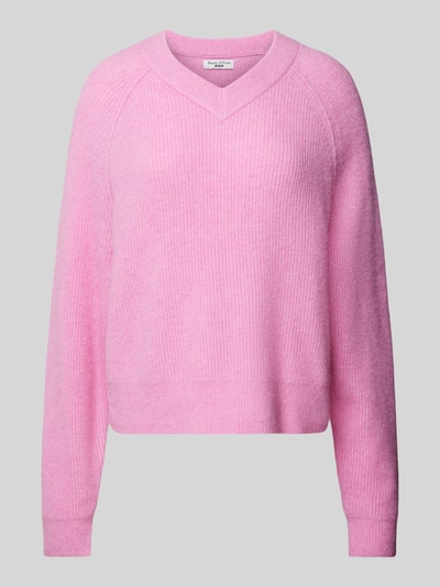 Marc O'Polo Denim Strickpullover mit gerippten Abschlüssen Rosa 1