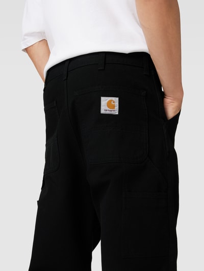 Carhartt Work In Progress Stoffhose mit französischen Eingrifftaschen Black 3