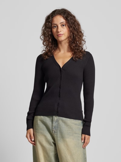 Levi's® Cardigan in Ripp-Optik Modell 'TULIP' Black 4