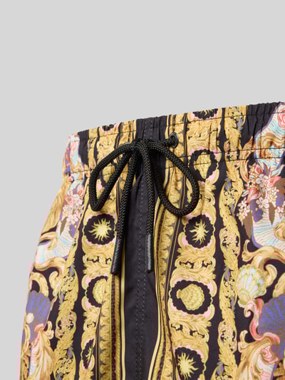 BOARDIES Spodenki kąpielowe ze wzorem na całej powierzchni model ‘Baroque’ Złoty 3