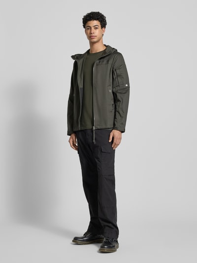 G-Star RAW Slim Fit T-Shirt mit Logo-Stitching Anthrazit 1
