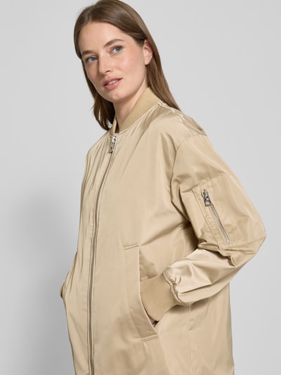 Marc O'Polo Comfort Fit Blouson-Mantel im Aviator Style aus Twill Sand 3