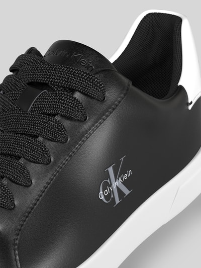 CK Calvin Klein Sneakersy z naturalnej skóry z wytłaczanym logo Czarny 4